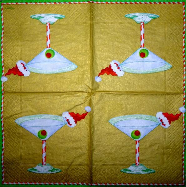 076 Cocktails - 3-ply - Caspari - CS